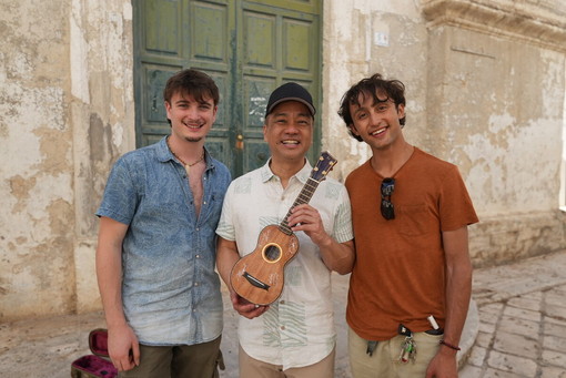 Gabriele e Roberto con Daniel Ho