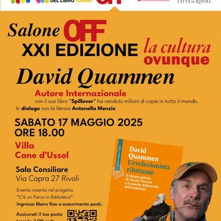 David Quammen a Rivoli per raccontare Darwin e l’evoluzione del pensiero scientifico