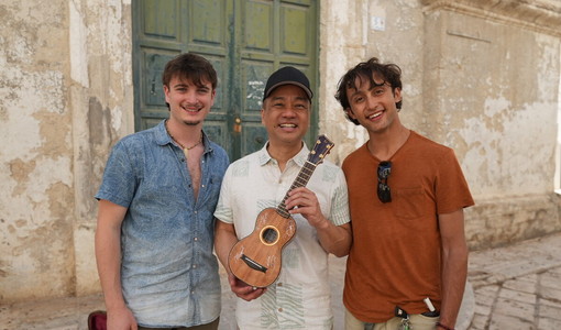 Gabriele e Roberto con Daniel Ho