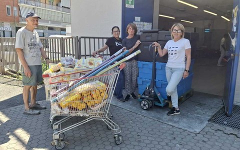 Donazione da parte della Coop di corso Belgio