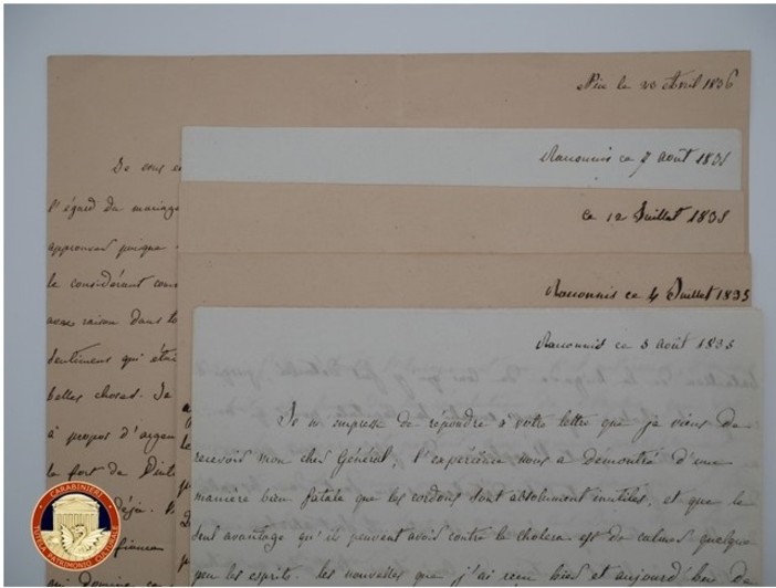 Le lettere del Re Carlo Alberto restituire all'Archivio di Stato