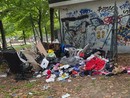 La discarica presente al parco Ruffini
