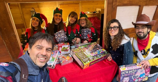 I giocattoli donati ai bimbi