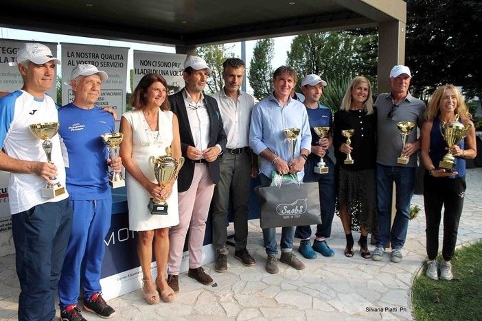 I sei vincitori del Master Subalpino Senior al Monviso Sprting Club