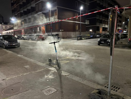 Fumo dai tombini di via Millefonti