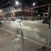 Fumo dai tombini di via Millefonti