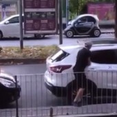 Un frame del video girato in via Mercadante