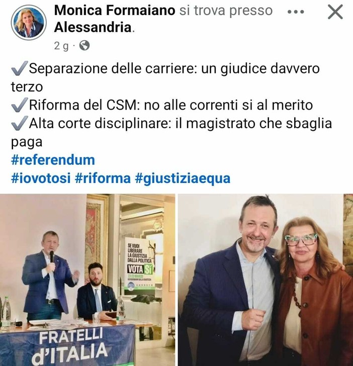 Garante regionale detenuti a evento FDI, Avs: "Il selfie con Del Mastro e totale silenzio su carceri, oltre ogni peggiore previsione"