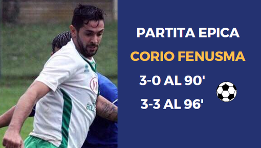 Francesco Sterrantino, due gol tra il 93' e 96' al Corio col suo Fenusma