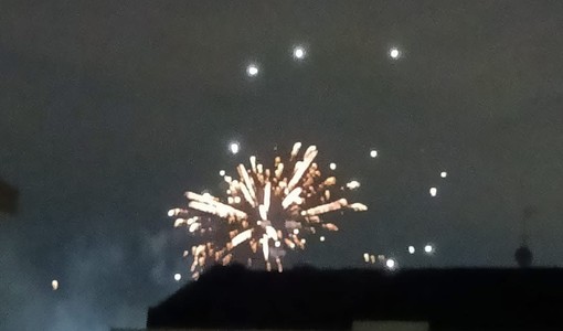 Fuochi d'artificio a Mirafiori Sud