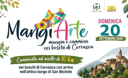Cervasca, tra boschi e sapori arriva "MangiArte": una camminata di 10 chilometri