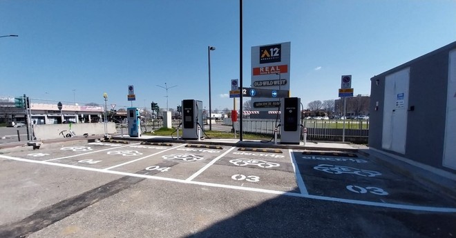 La nuova stazione di ricarica