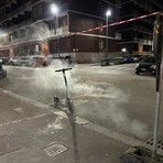 Fumo dai tombini di via Millefonti