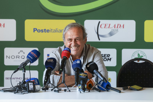 Michel Platini alla 21esima edizione della Fondazione Vialli e Mauro Golf Cup Michel Platini alla 21esima edizione della Fondazione Vialli e Mauro Golf Cup