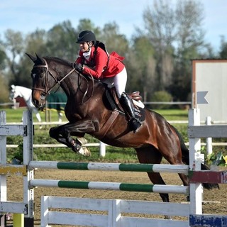 Carolina Charret in sella