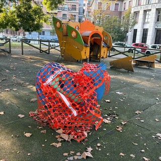 L'area giochi di corso Galilei