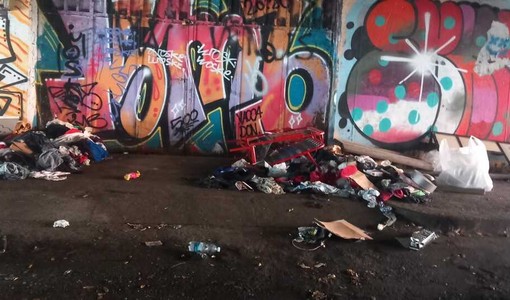 I giardini ridotti a discarica