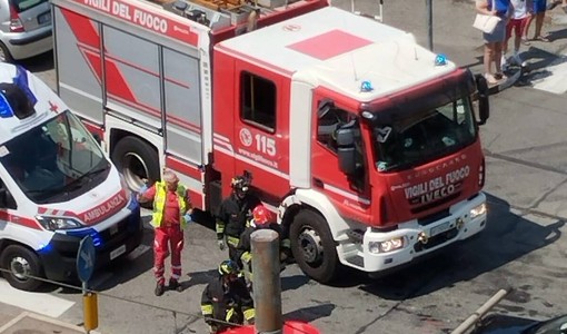 Il punto in cui è avvenuto l'incidente