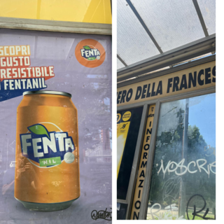 La droga degli "Zombie" Fentanyl pubblicizzata alla fermata bus di Torino