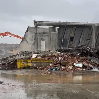 I lavori di demolizione della Gondrand