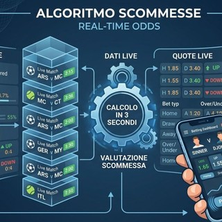 Quote in tempo reale: l'algoritmo che decide in pochi secondi quanto vale una scommessa