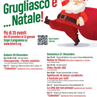 La locandina con tutti gli eventi in programma