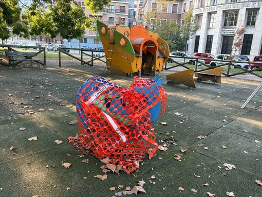 L'area giochi di corso Galilei