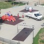 L'intervento per i giochi vandalizzati