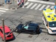 Il punto in cui è avvenuto l'incidente