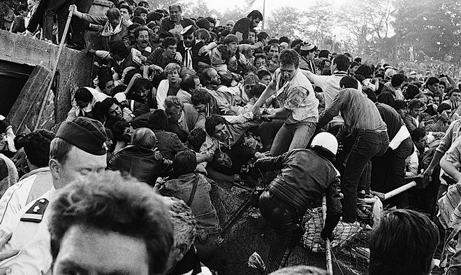 I disordini scoppiati allo stadio Heysel di Bruxelles