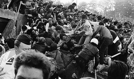 I disordini scoppiati allo stadio Heysel di Bruxelles
