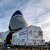 Il modulo in partenza dagli stabilimenti di Thales Alenia Space di Torino, destinazione Usa