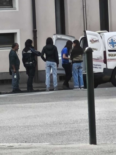 L'intervento in via Ghedini