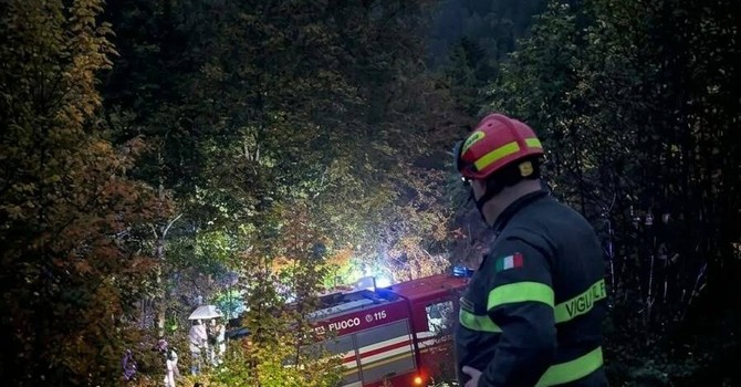 La scena dell'incidente