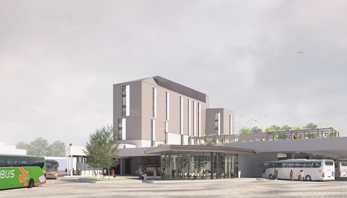 Ecco come sarà la nuova stazione degli autobus di via Fossata Ecco come sarà la nuova stazione degli autobus di via Fossata