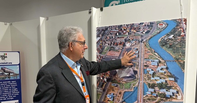 A Torino la mostra su Italia '61(in foto Piero D'Alessandro, uno dei curatori)