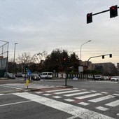 L'incrocio tra via Bossoli e via Pio VII