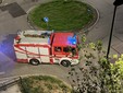 Incendio nei pressi della bocciofila Redentore