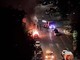 Auto in fiamme in via Saorgio: paura nella notte Auto in fiamme in via Saorgio: paura nella notte