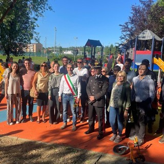 Inaugurati i nuovi giochi al parco San Silvestro