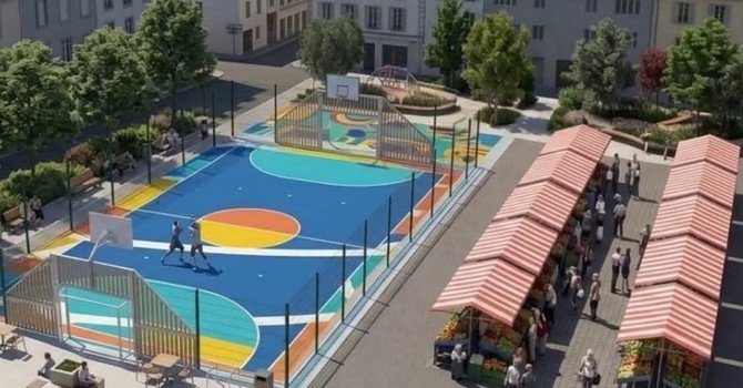 Il percorso immaginato per piazza Barcellona