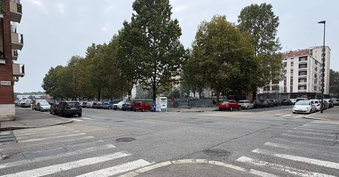 L'incrocio dove è avvenuto lo scippo