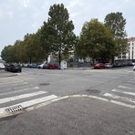 L'incrocio dove è avvenuto lo scippo