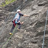 Ad Exilles la nuova parete d'arrampicata