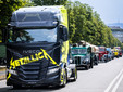 La sfilata dei mezzi Iveco nel centro di Torino per i 50 anni del Gruppo La sfilata dei mezzi Iveco nel centro di Torino per i 50 anni del Gruppo