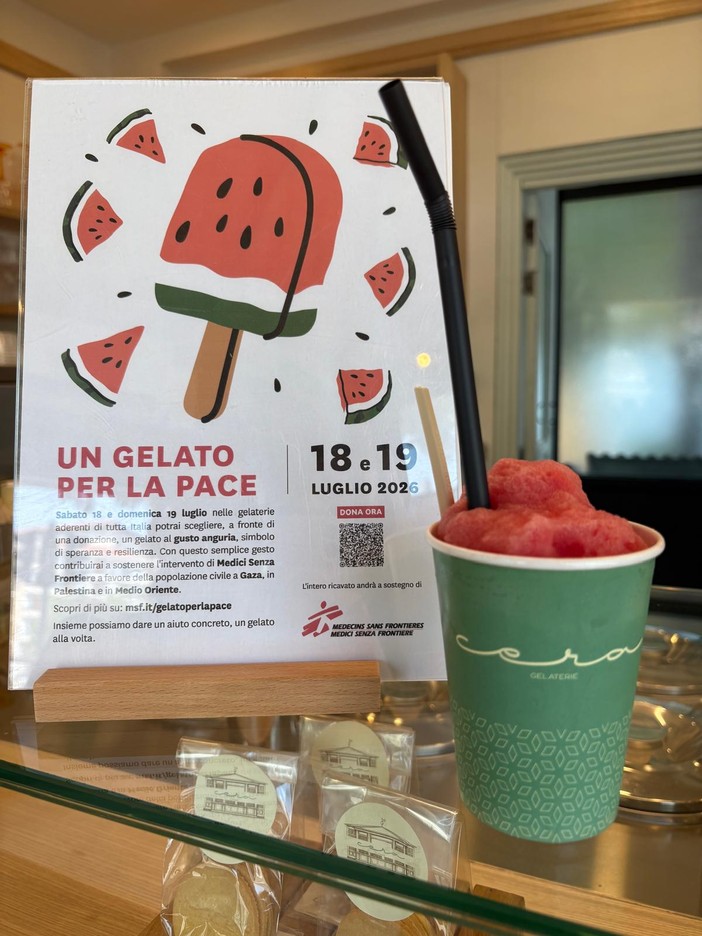 Con una granita a Pinerolo si aiuta il Medio Oriente Con una granita a Pinerolo si aiuta il Medio Oriente