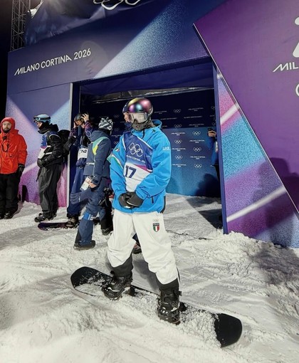 Il giovane snowboarder Ian Matteoli