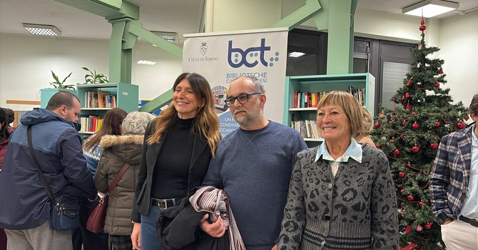 Inaugurato il punto prestito alla biblioteca Carluccio in corso Peschiera