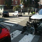Incidente stradale in via Bianchi Incidente stradale in via Bianchi