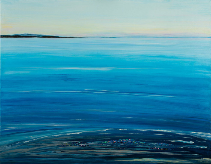 Elvira Salonia in mostra alla Giardiniera Reale con “Le voci del mare, l’arte per l’ambiente”